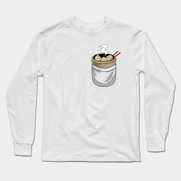 Dim Sum Pocket Long Sleeve T-Shirt by CCDesign